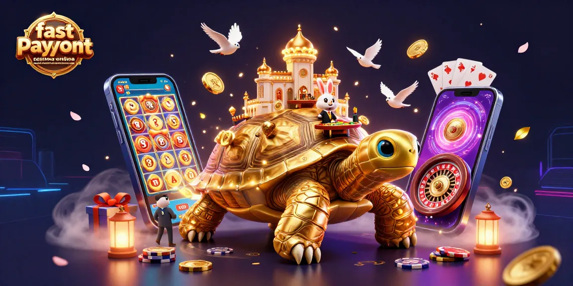Engage with fast payout casinos online with instant withdrawals featuring vibrant gaming elements and cheerful characters.